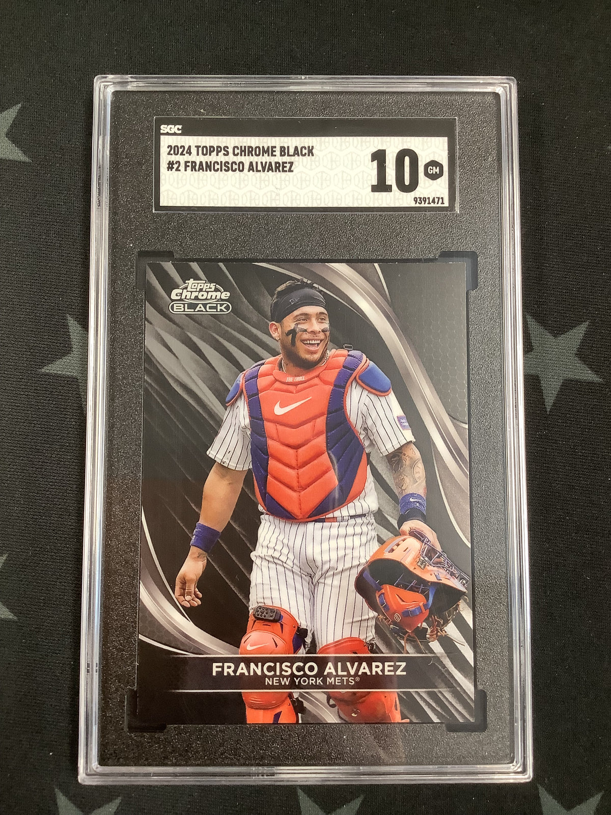 2024 TOPPS CHROME BLACK FRANCISCO ALVAREZ SGC GM 10