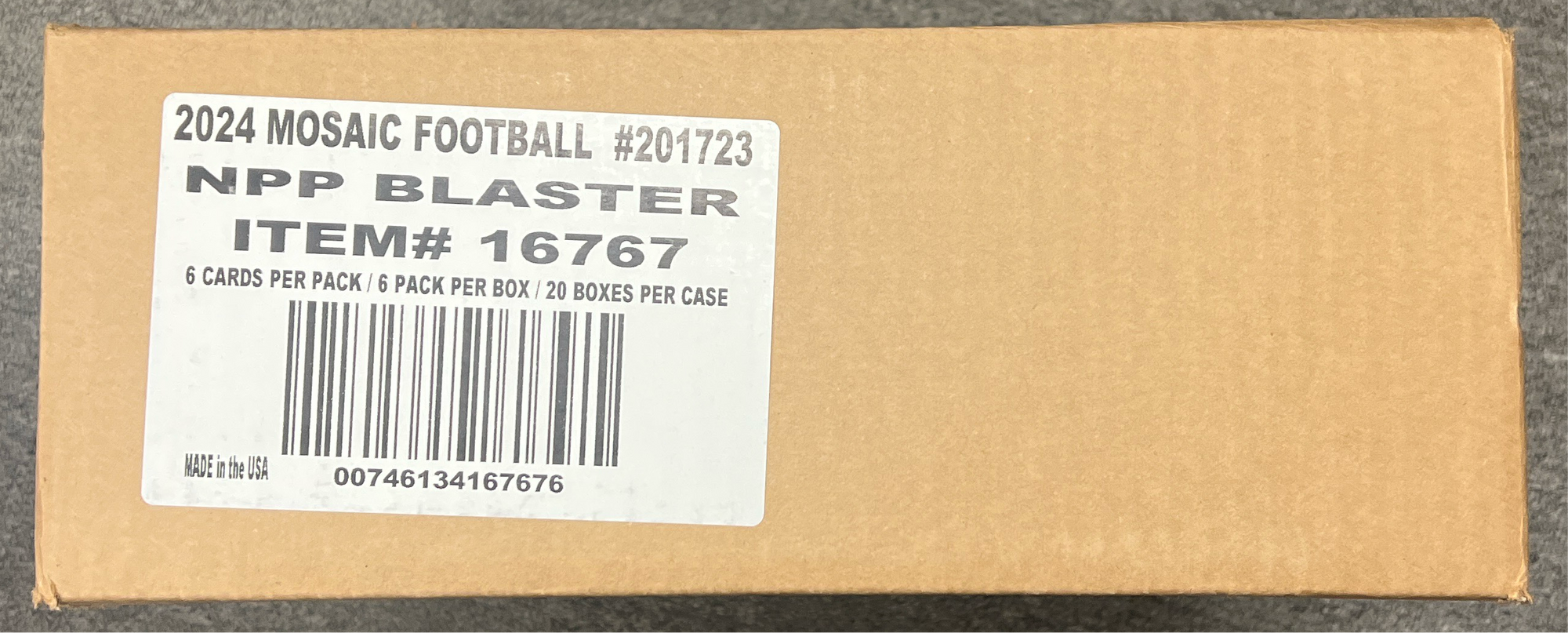 2024 Panini Mosaic Football Blaster 20 Box Case