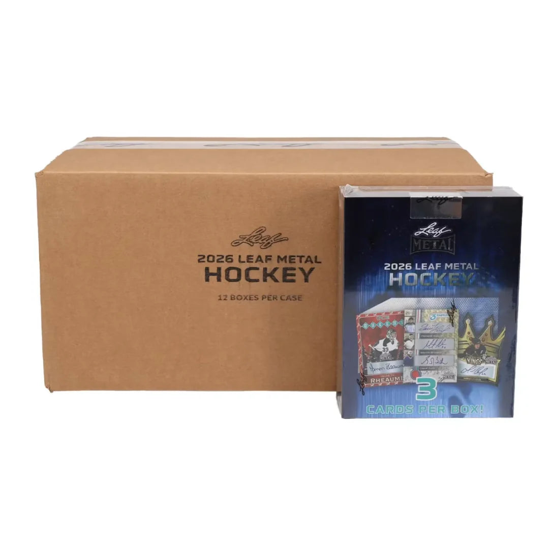 2026 Leaf Metal Hockey Hobby 12 Box Case