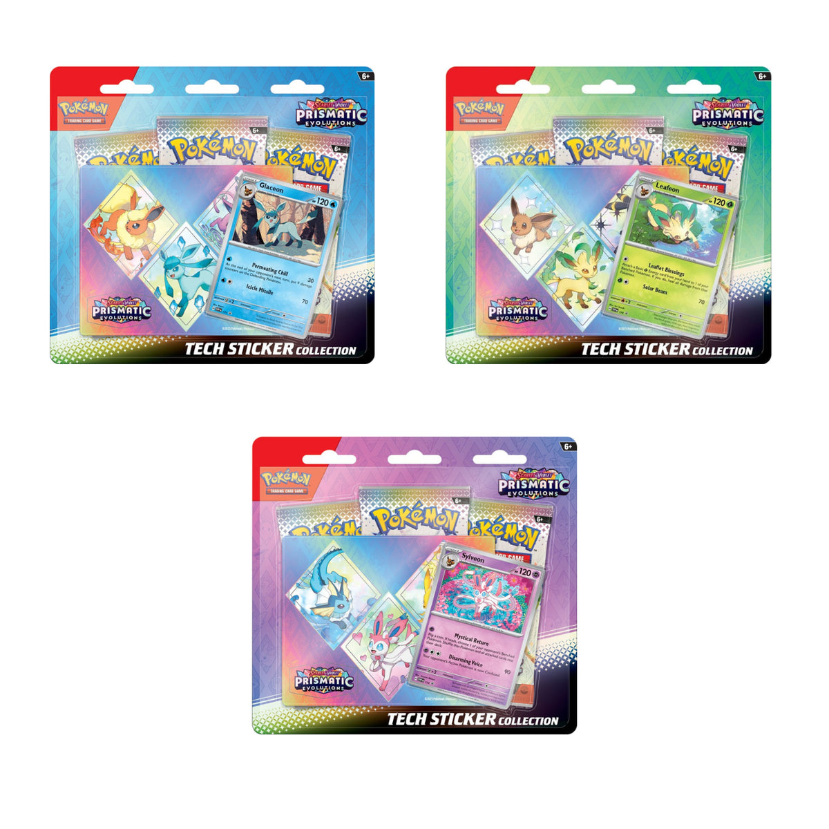 Pokemon Prismatic Evolutions Tech Sticker Collection *PRESALE*