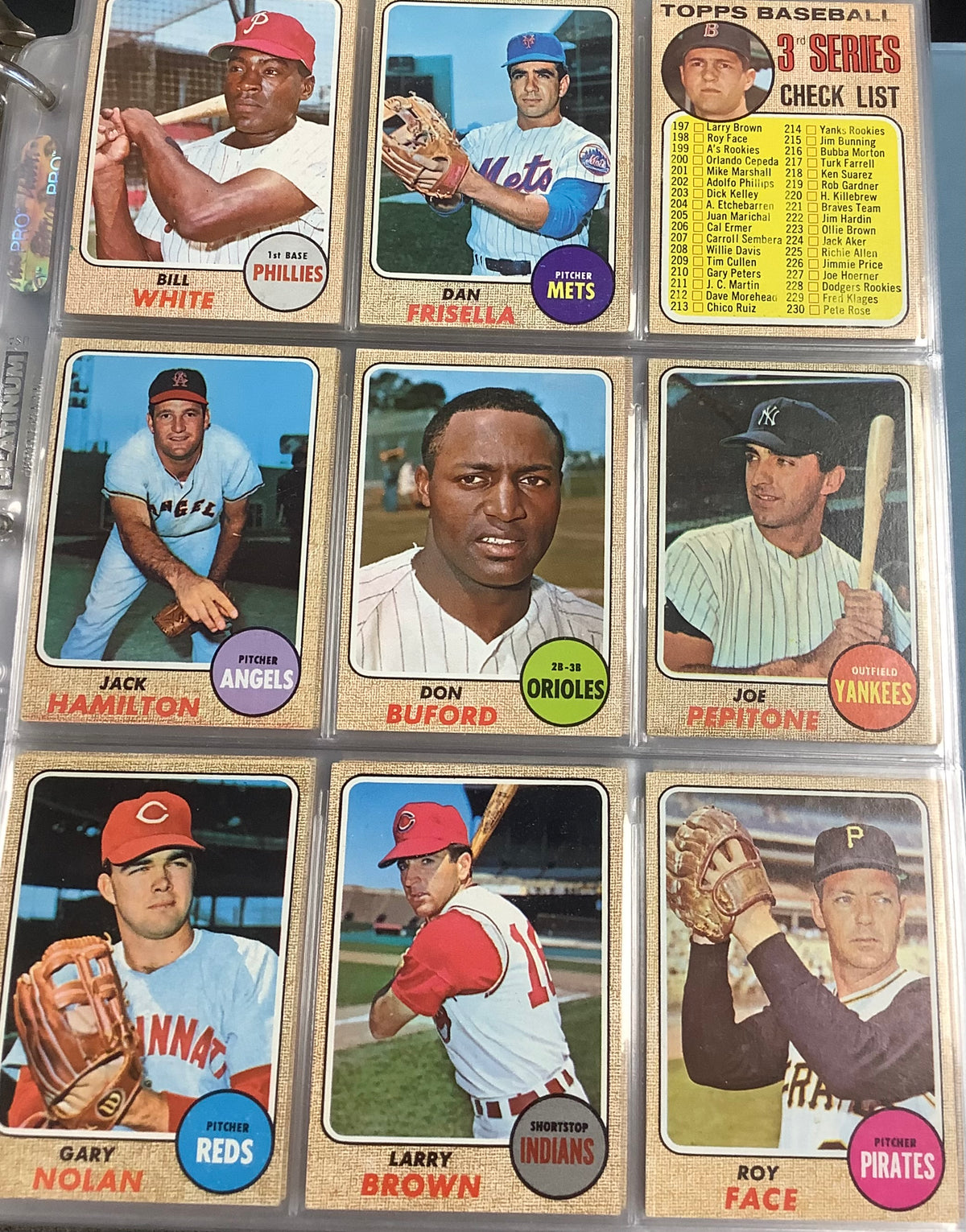 1968 TOPPS BASEBALL COMPLETE SET #1-598