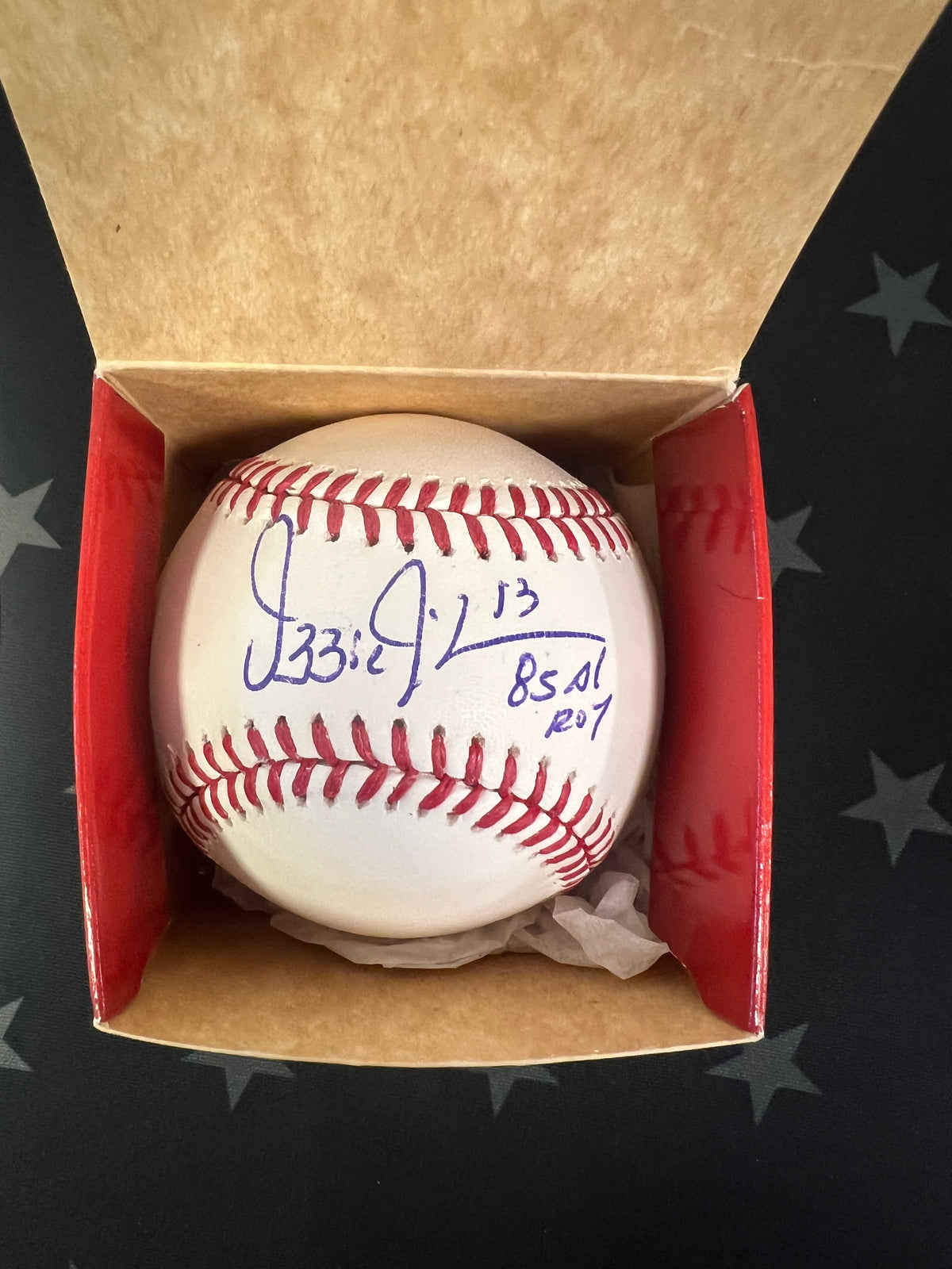 Ozzie Guillen Autographed Baseball "85 AL ROY" w/ JSA COA