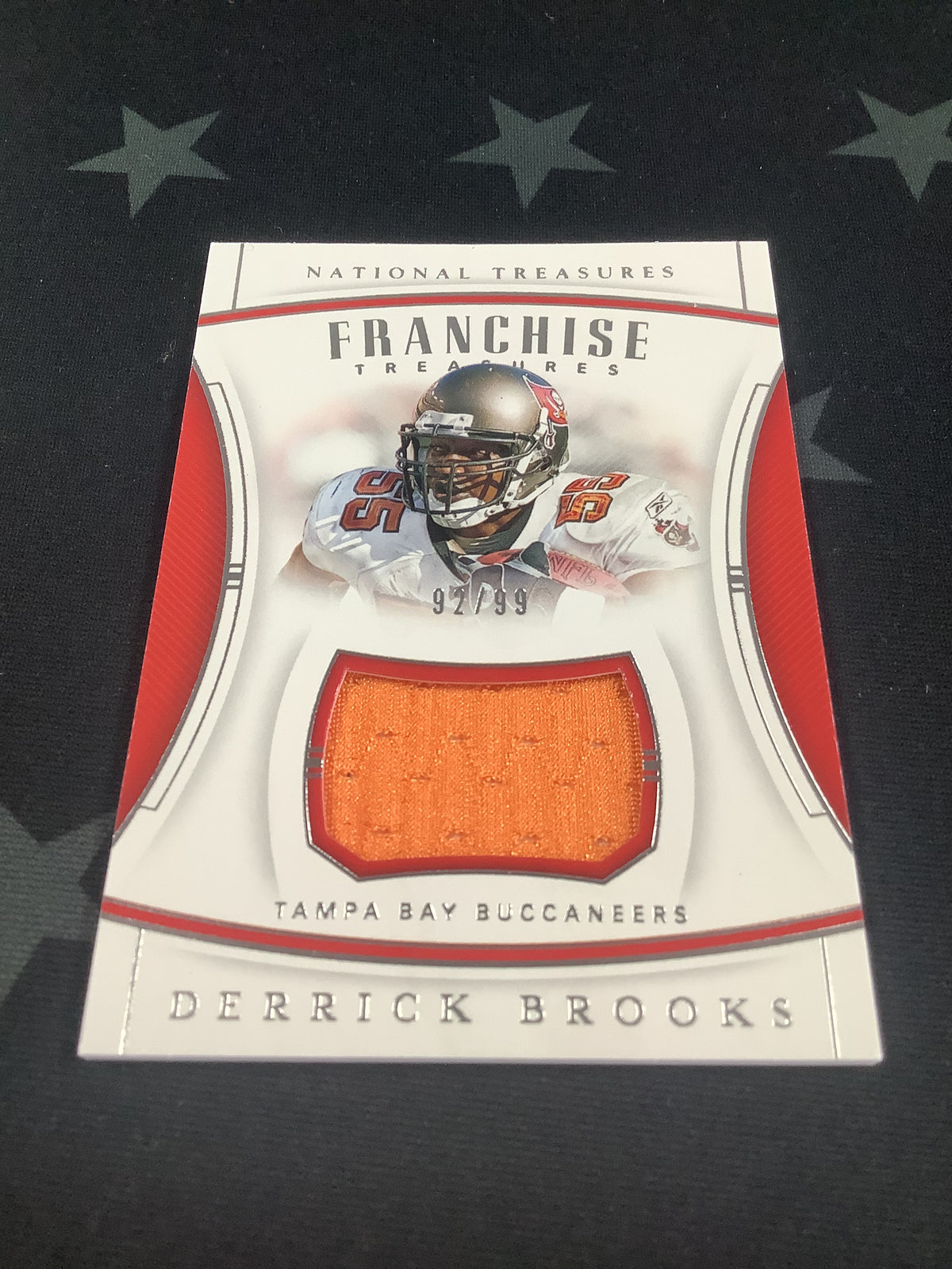 2019 Panini National Treasures Derrick Brooks Franchise Treasures Patch /99