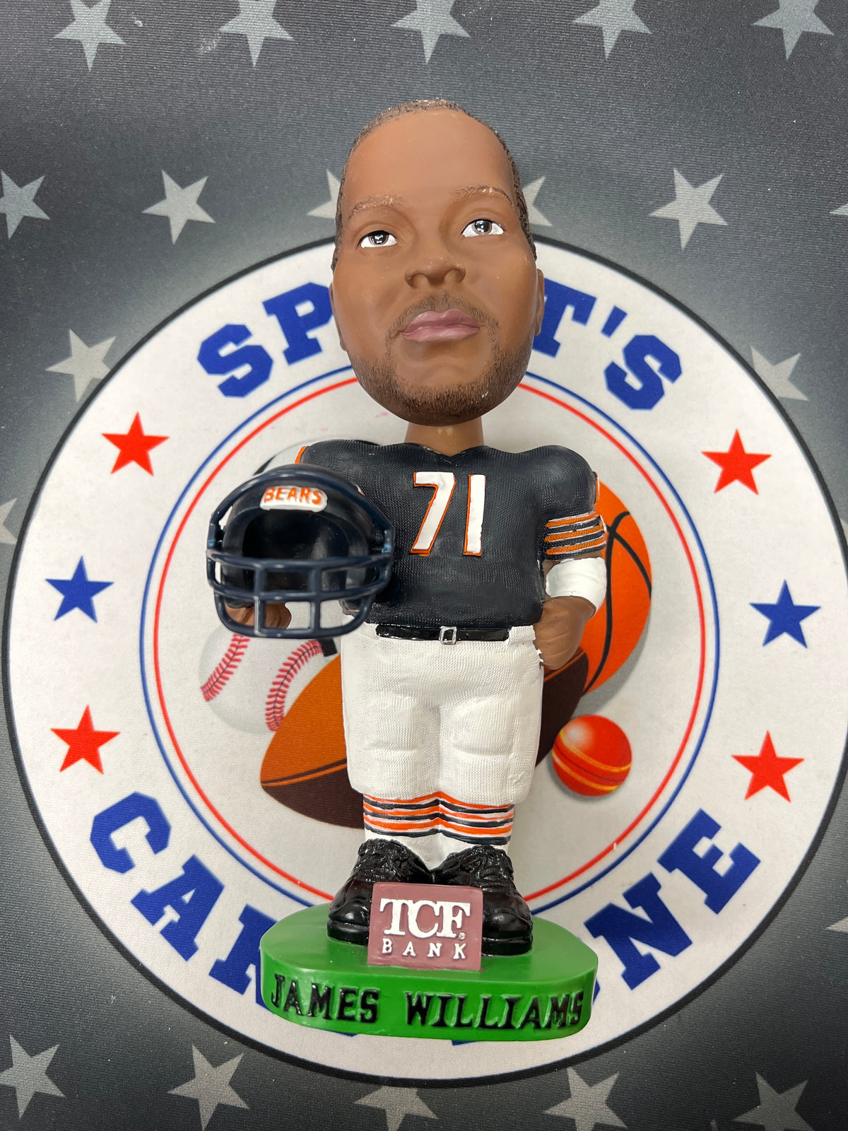 James Williams "Big Cat" TCF Bank Bobble Head Bears
