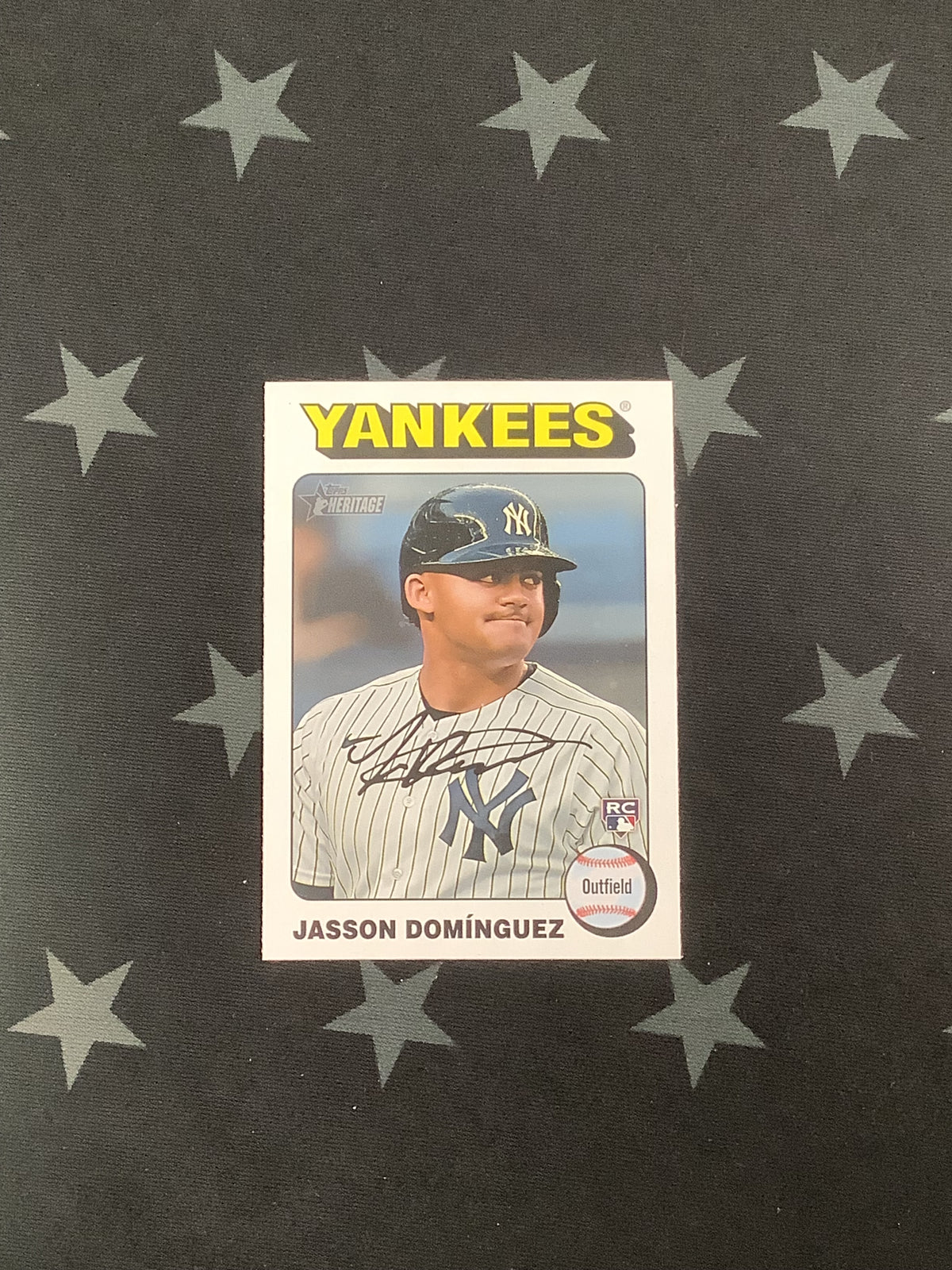 2024 Topps Heritage Jasson Dominguez White Boarder SP Rookie Yankees rc #OF