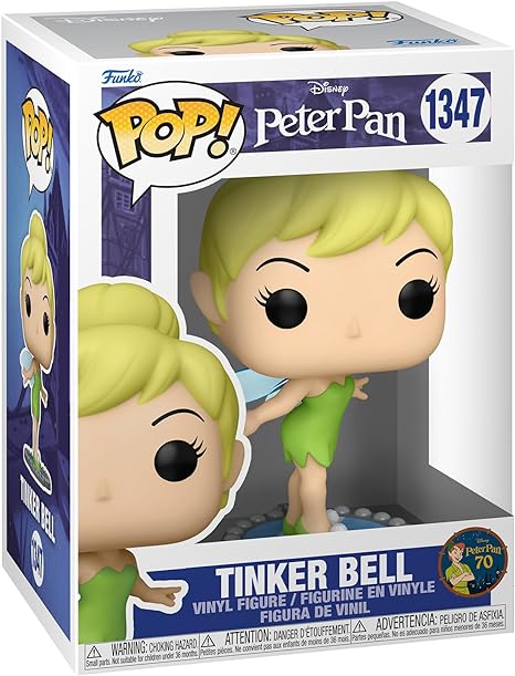 Tinker Bell Funko Pop Disney Peter Pan 70th 1347 W/ Protector
