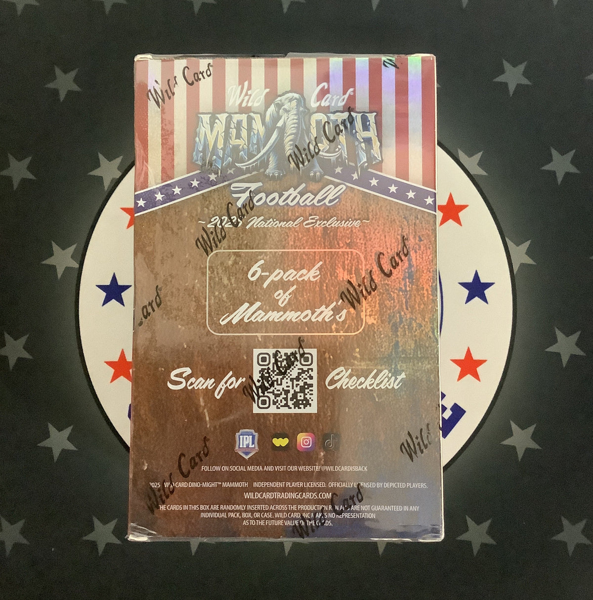 2025 Wild Card Americana Mammoth Football Box - NSCC Exclusive