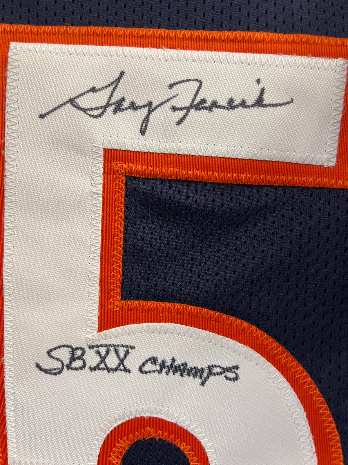 Gary Fencik &quot;SB XX Champs&quot; Signed Custom Bears Jersey - JSA Certified