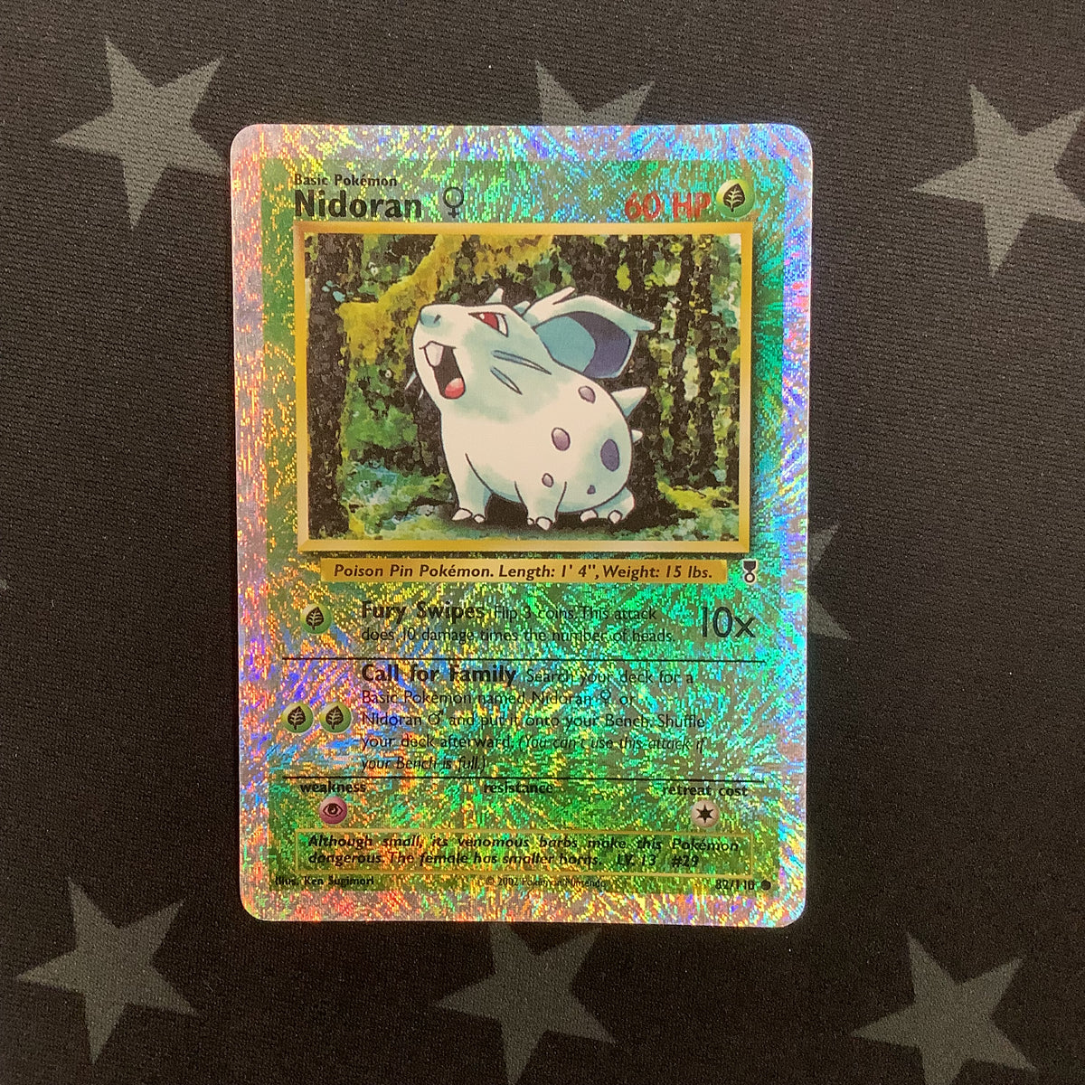 2002 Pokemon Nidoran 82/110 Legendary Collection Reverse Holo