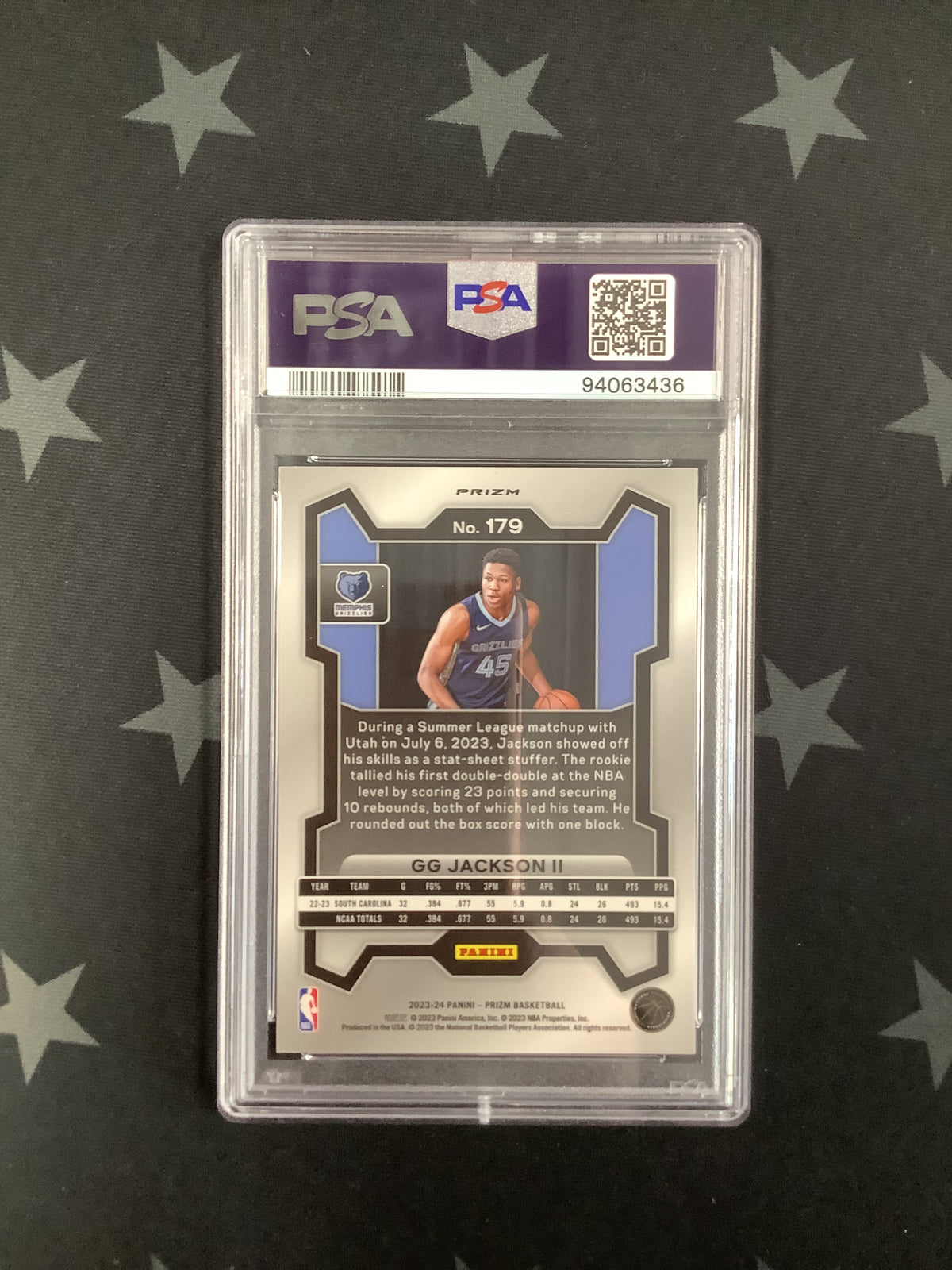 2023 Prizm GG Jackson II Silver Prizm Rookie PSA 10