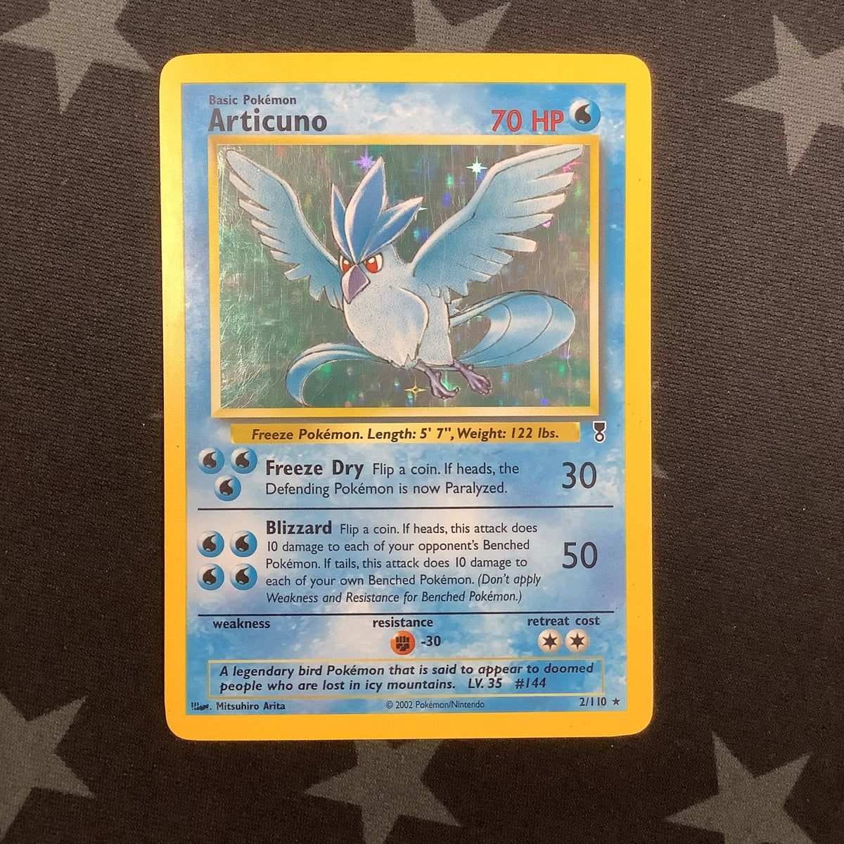 2002 Pokémon Legendary Collection Rare Holo Articuno 2/110