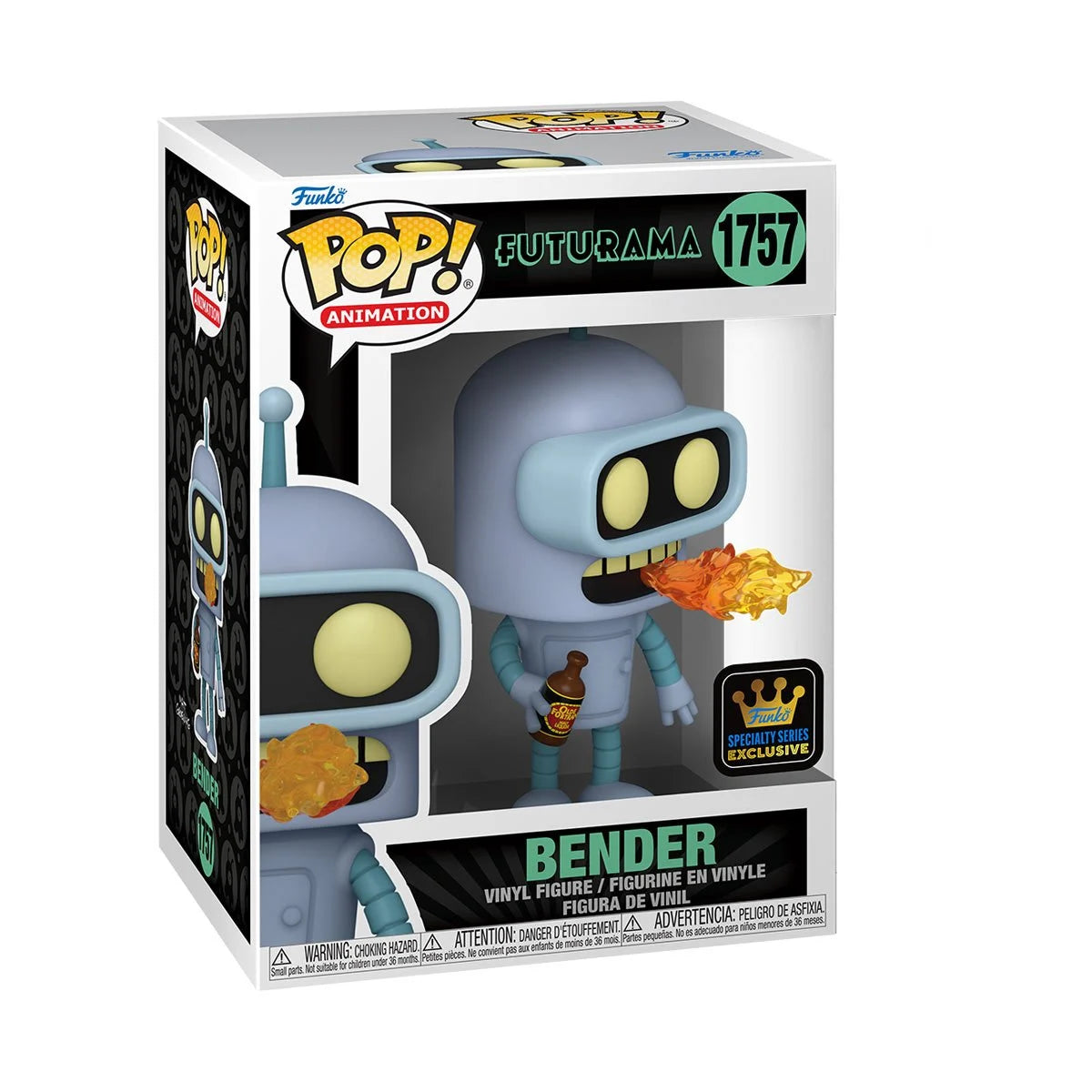 BENDER Funko Pop FUTURAMA 1757 W/ Protector