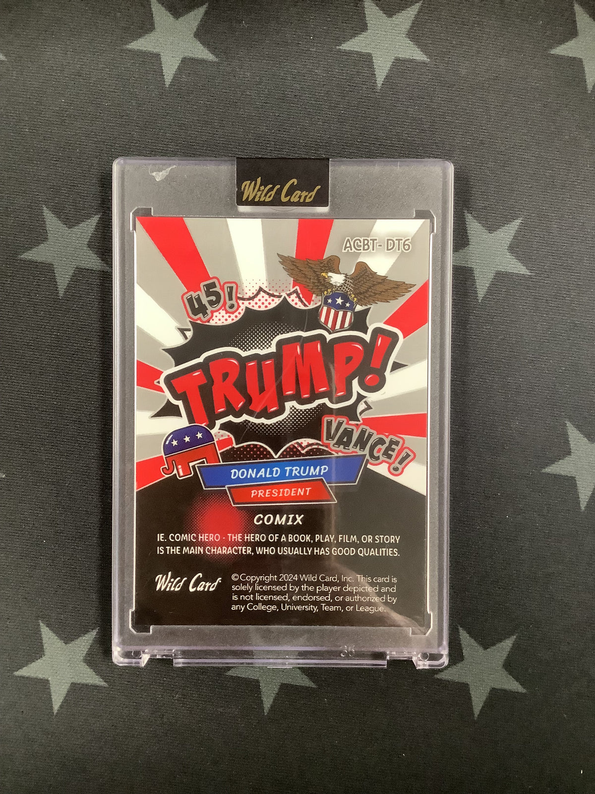 2024 Wild Card Alumination Comix Donald Trump President #2/8 ACBT-DT6