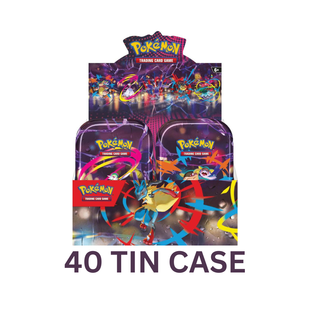 Pokemon Mega Evolution Mega Heroes Mini Tin 40 Tin Case