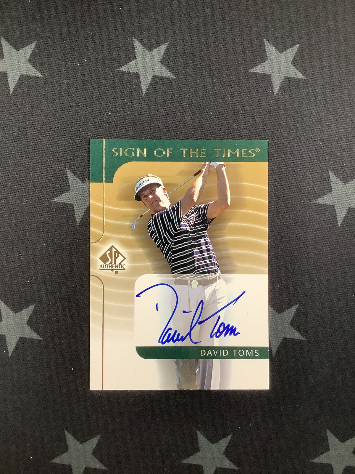 2003 UPPER DECK SIGN OF THE TIMES DAVID TOMS AUTHENTIC AUTO #DT