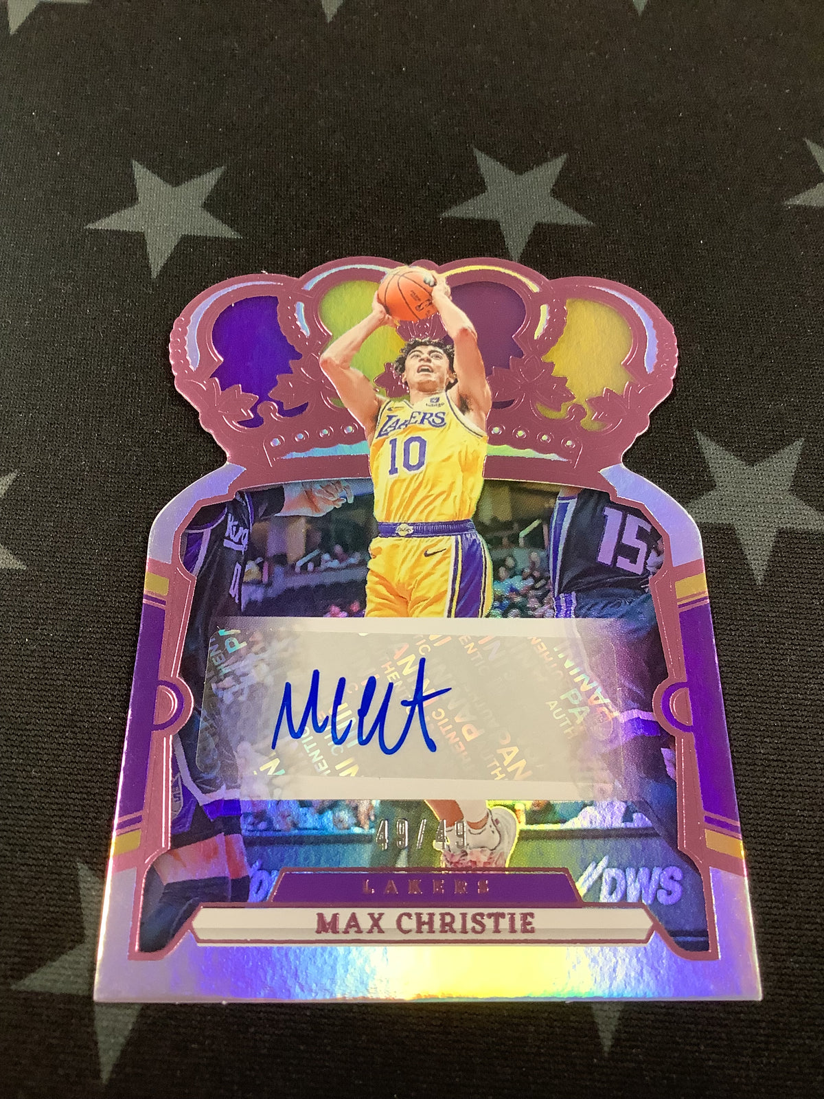 2023-24 CROWN ROYALE MAX CHRISTIE PINK AUTO /49