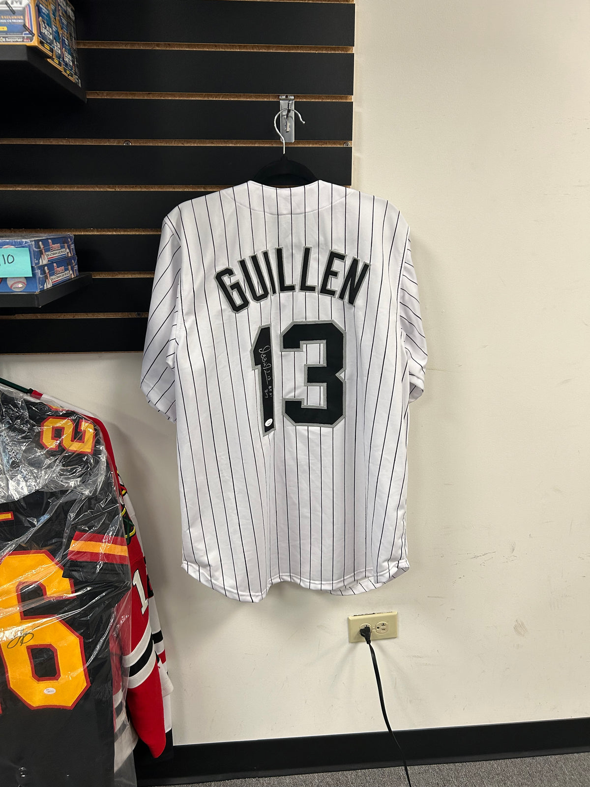 Ozzie Guillen Autographed Jersey w/ Inscription JSA Cert