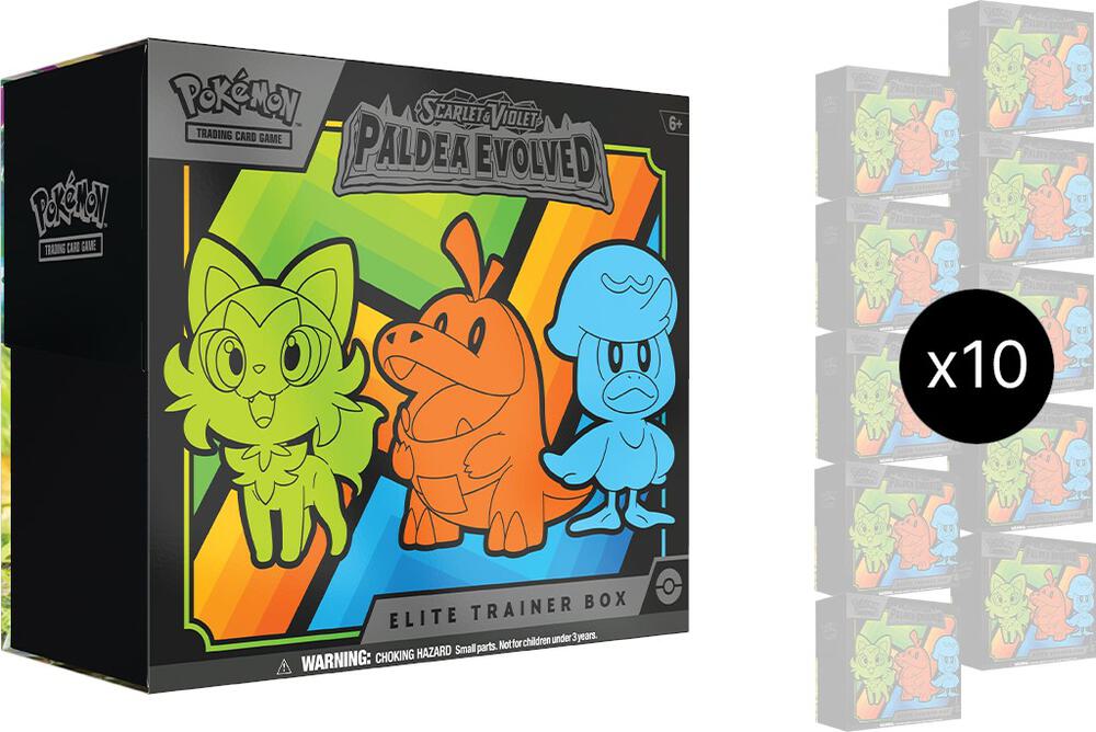 Pokemon Paldea Evolved Elite Trainer 10 Box Case