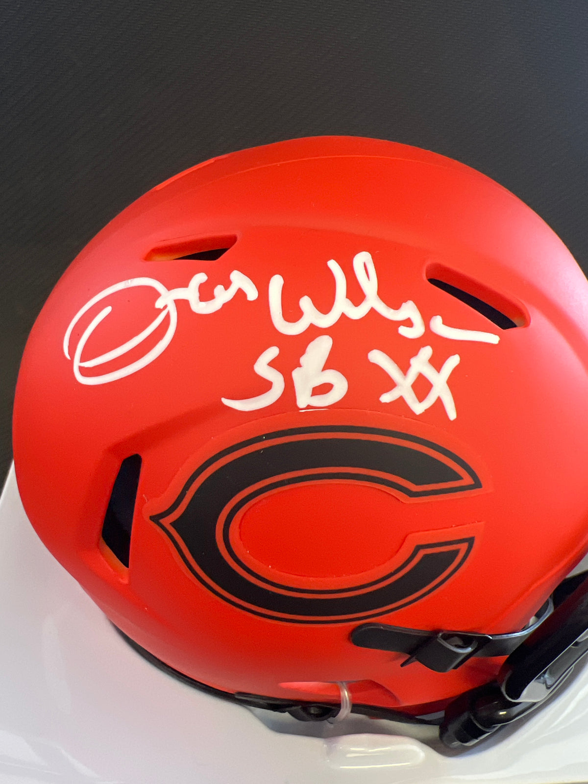 Otis Wilson &quot;SB XX&quot; Signed Riddell Rave Mini Helmet - JSA Certified