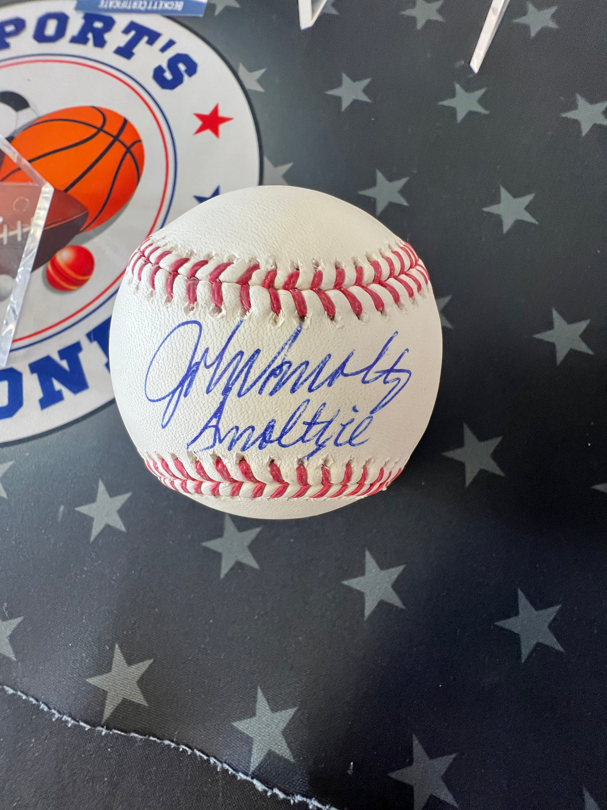 John Smoltz Autographed Baseball Inscribed OMLB Beckett COA