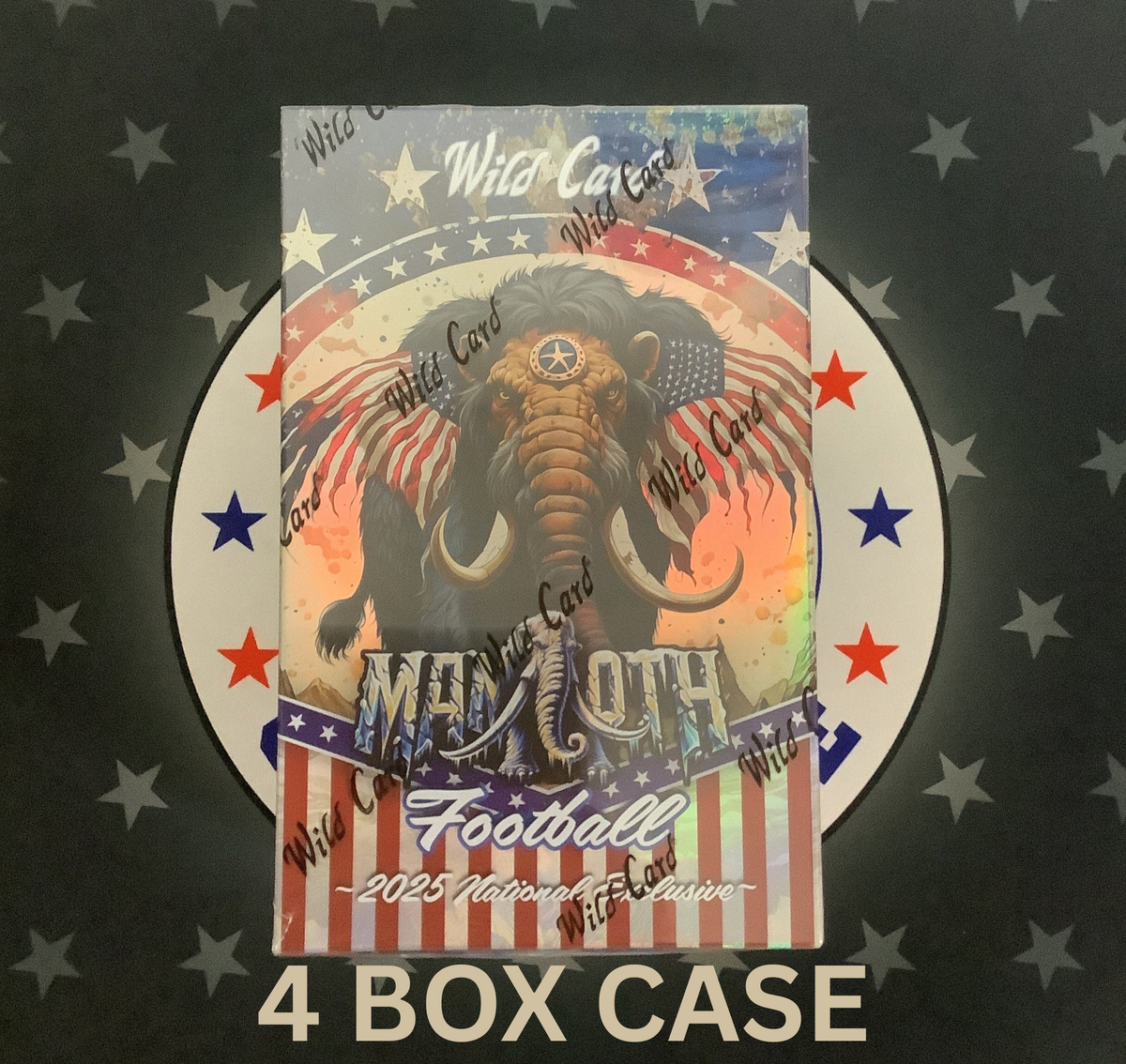 2025 Wild Card Americana Mammoth Football 4 Box Case