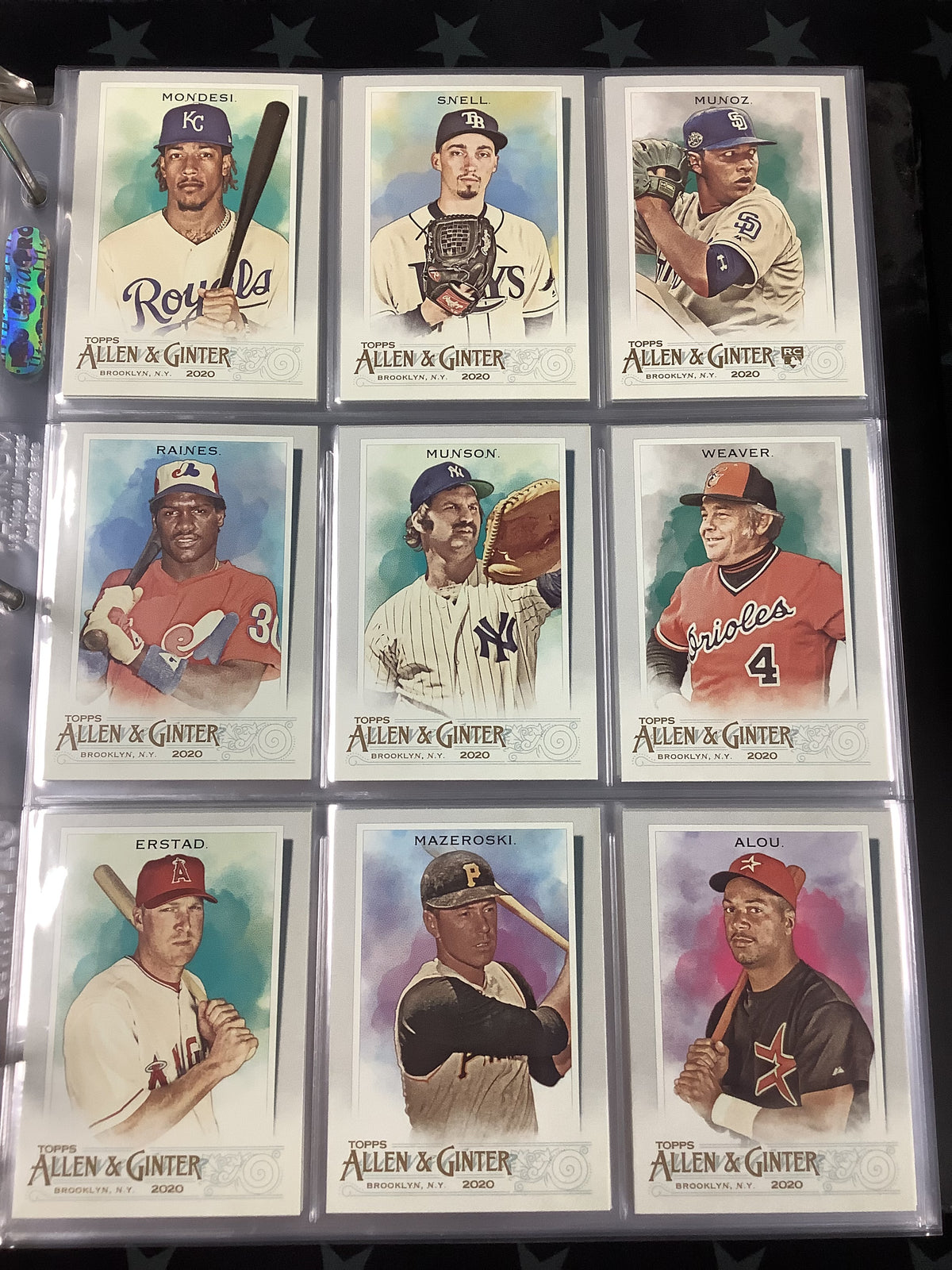 2020 TOPPS ALLEN AND GINTER COMPLETE SET #1-300 PLUS SP SET WITH 5 INSERT SETS