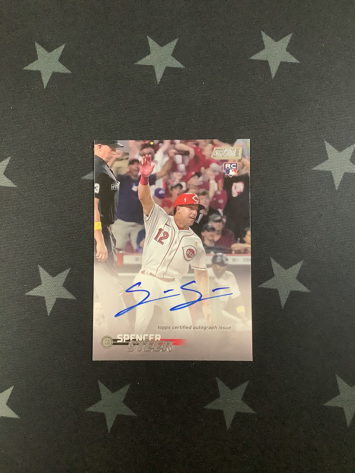 2023 TOPPS STADIUM CLUB SPENCER STEER ROOKIE AUTOGRAPH RC