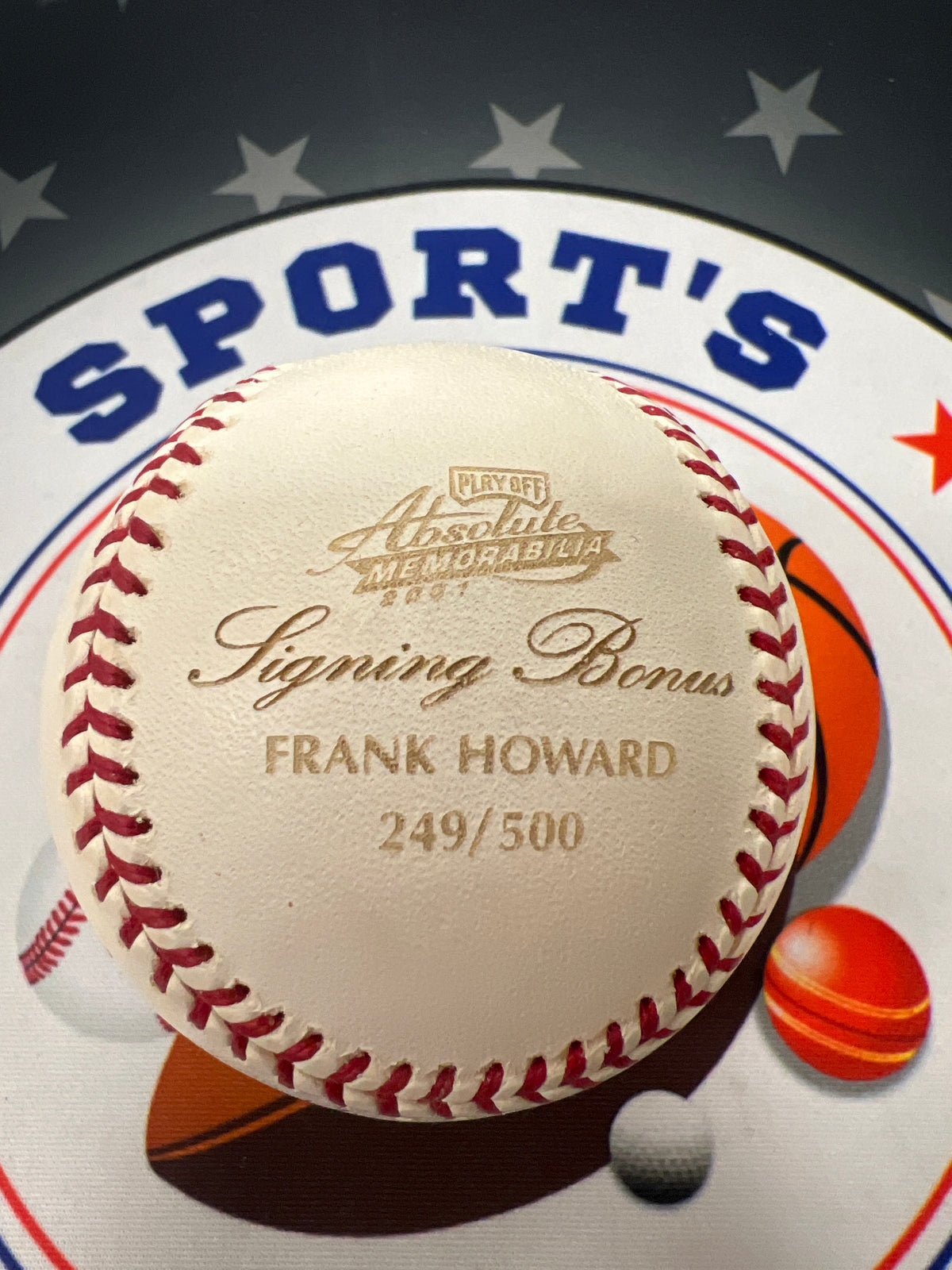 Frank Howard OMLB Autographed Baseball Absolute Memorabilia /500