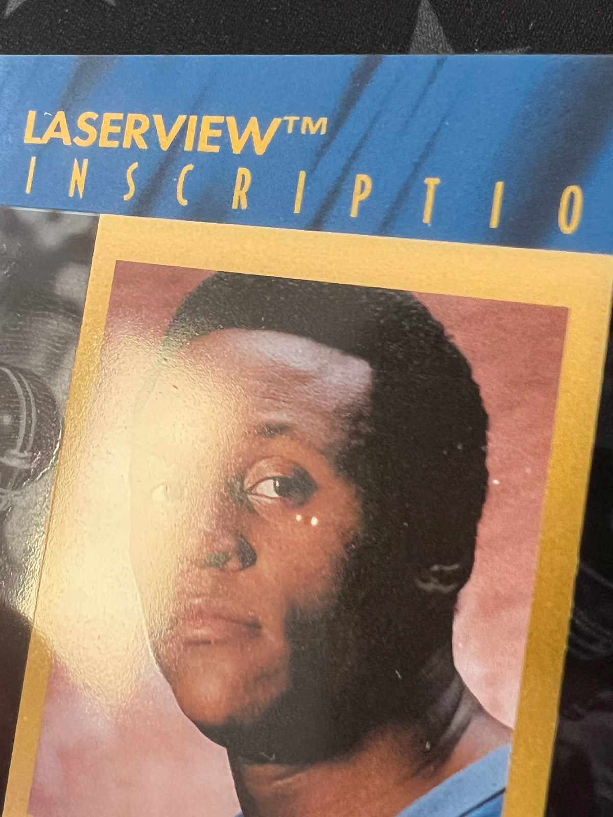 1996 Barry Sanders Pinnacle Football Laserview Auto Promo (DM)