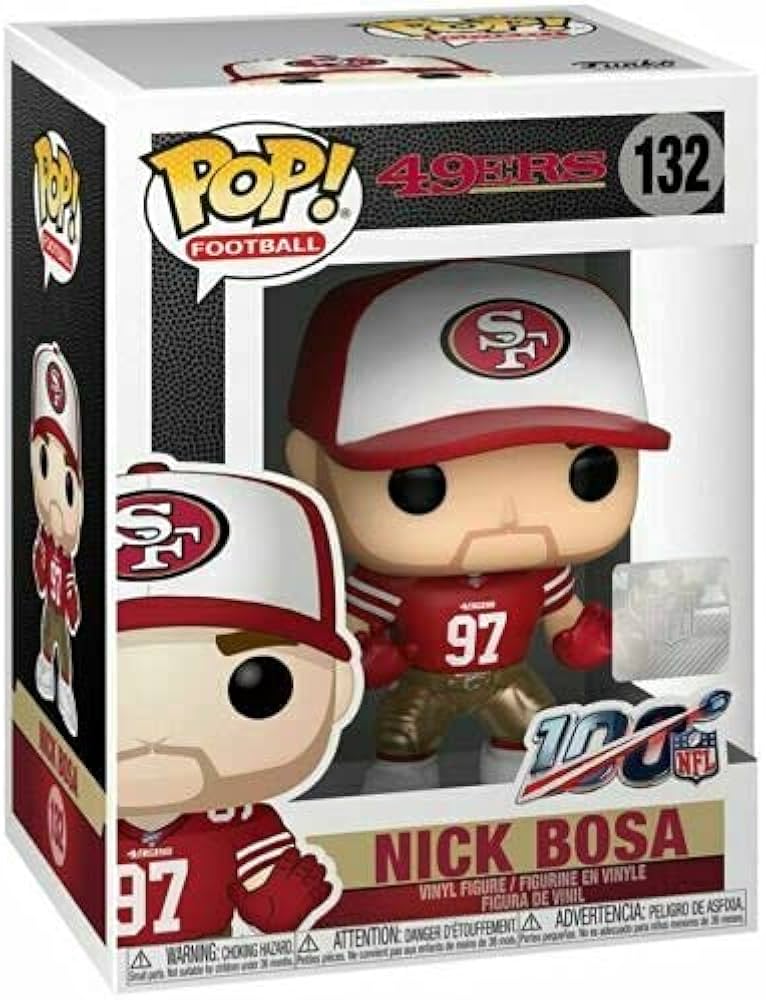 Nick Bosa Funko Pop Football 132 W/ Protector