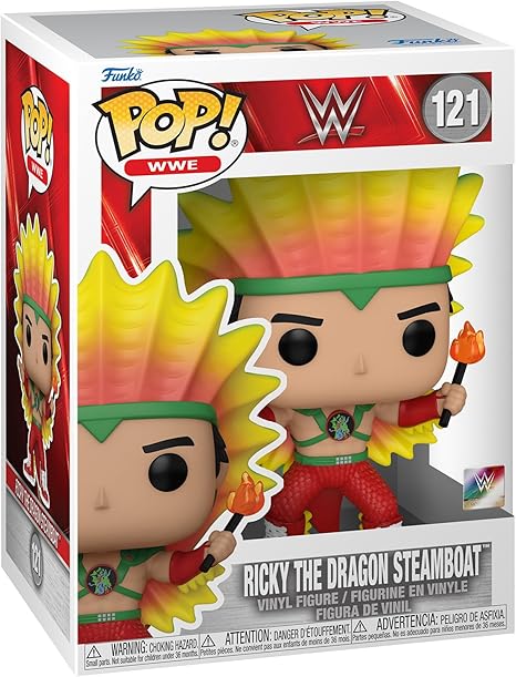 Ricky &quot;The Dragon&quot; Steamboat Funko Pop WWE 121 W/ Protector