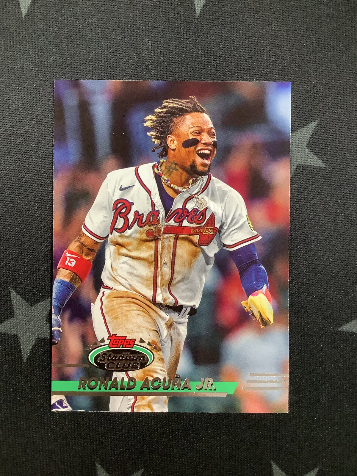 2024 TOPPS STADIUM CLUB #100 RONALD ACUNA JR 1992 DESIGN VARIATION