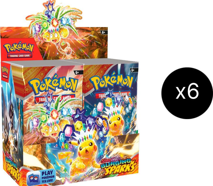 Pokemon Surging Sparks Booster 6 Box Case