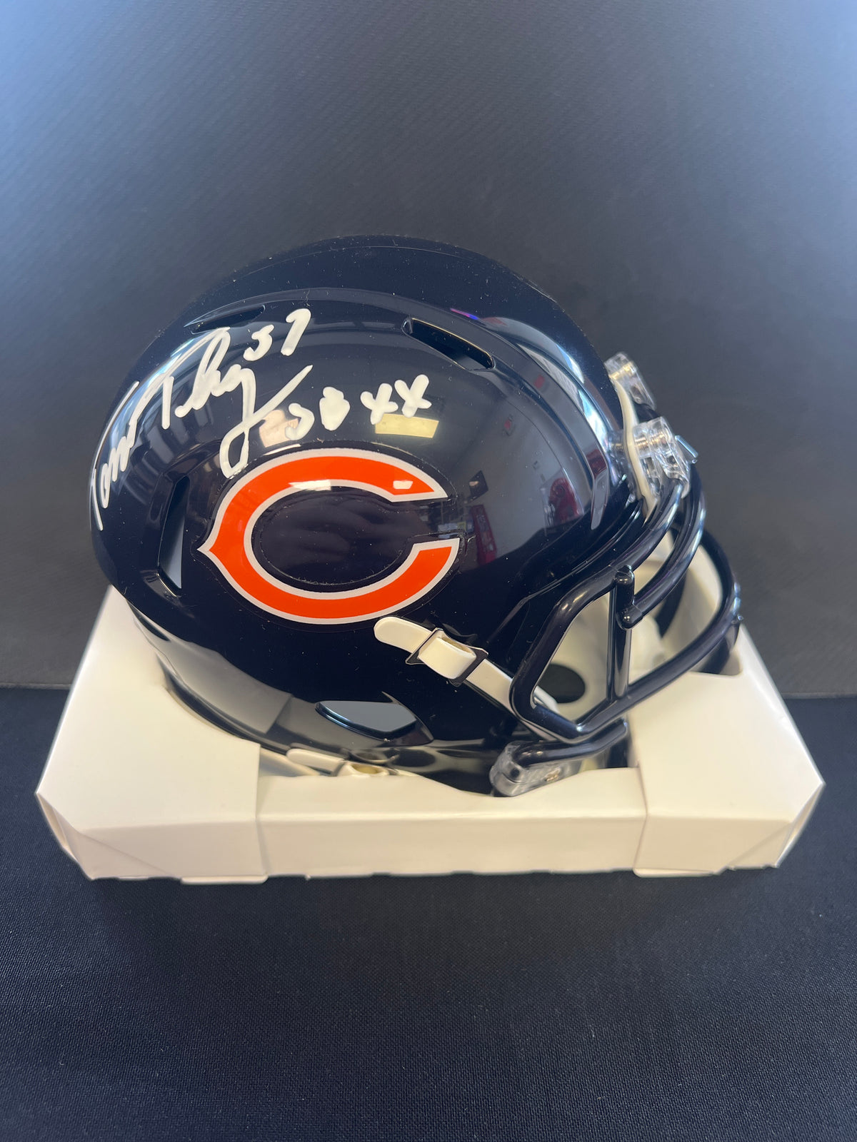 Tom Thayer &quot;SB XX&quot; Signed Riddell Mini Helmet - JSA Certified