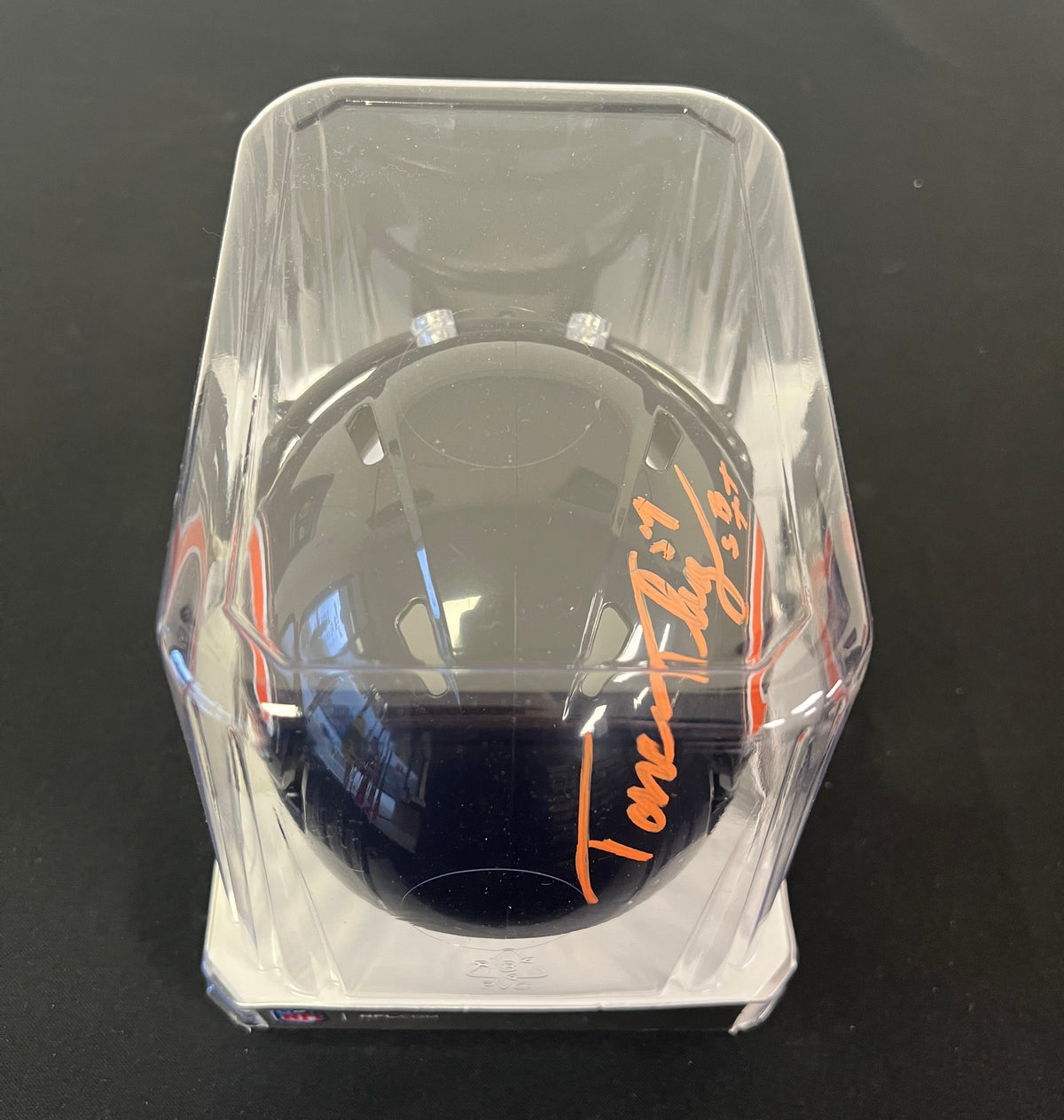Tom Thayer "SB XX" Signed Riddell Mini Helmet - JSA Certified