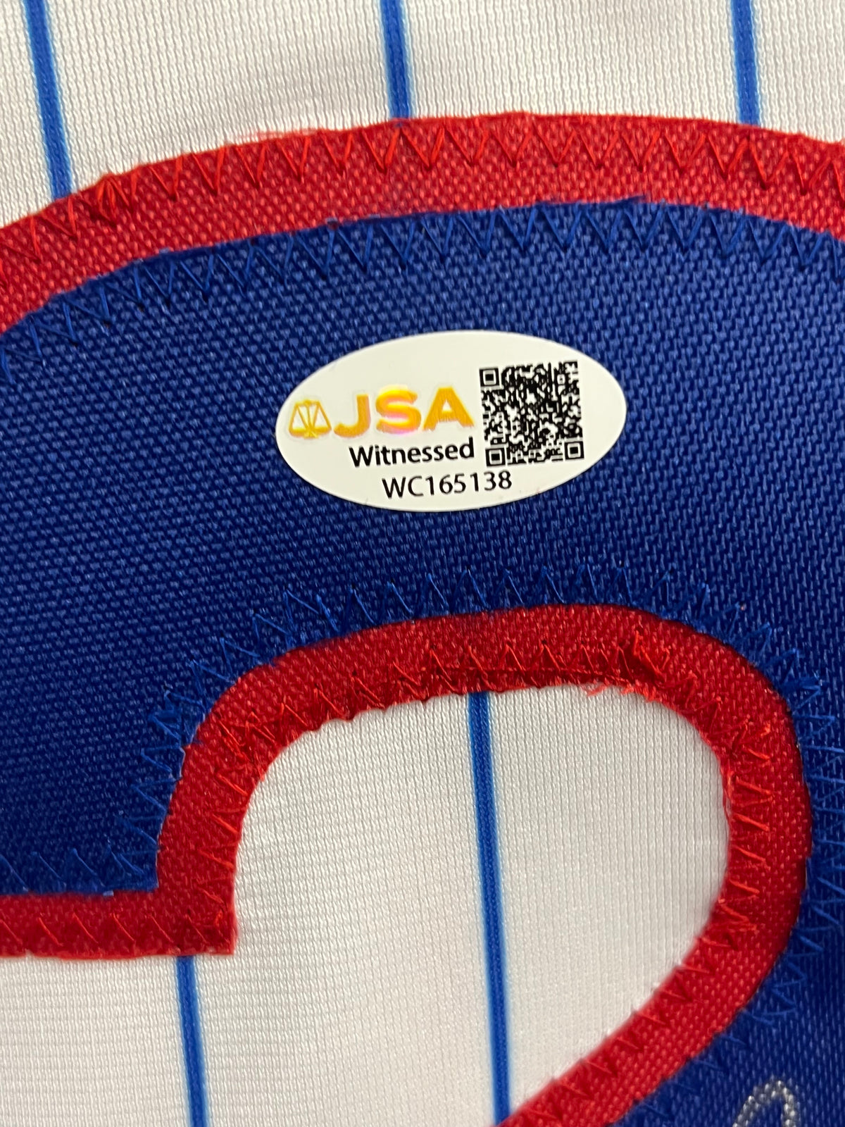 Addison Russell Autographed Home Baseball Jersey W/ Inscription JSA COA