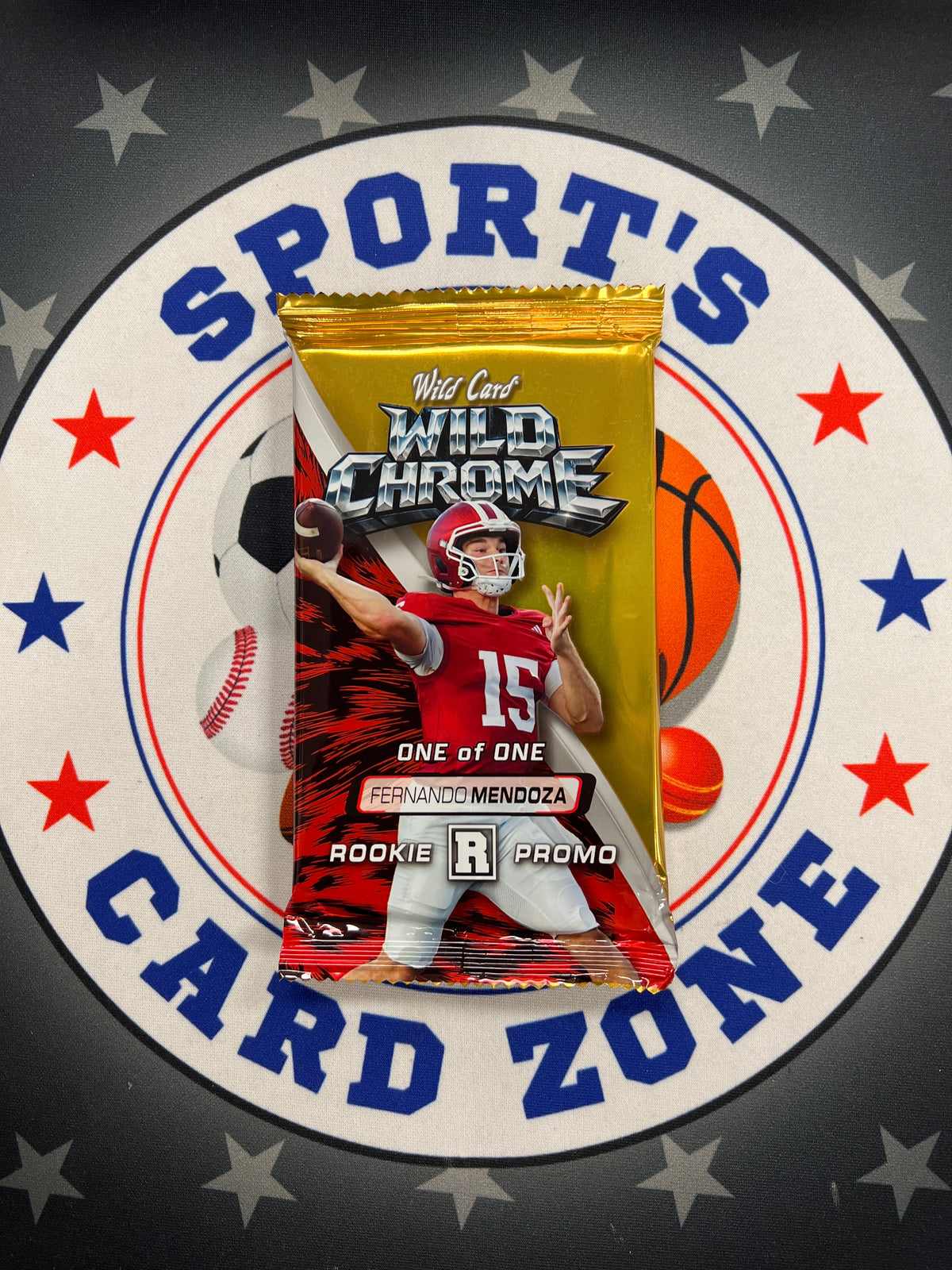 2026 Wild Card Wild Chrome Fernando Mendoza Rookie Gold 1/1 Pack