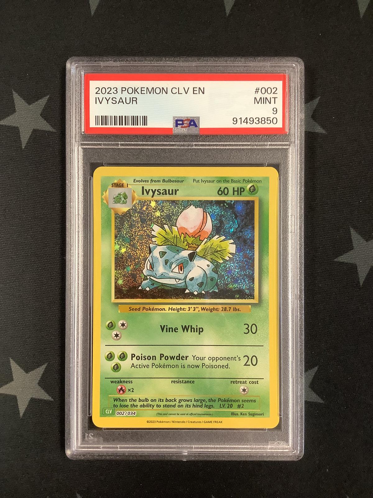 2023 POKEMON CLV EN IVYSAUR #002 PSA MINT 9 91493850