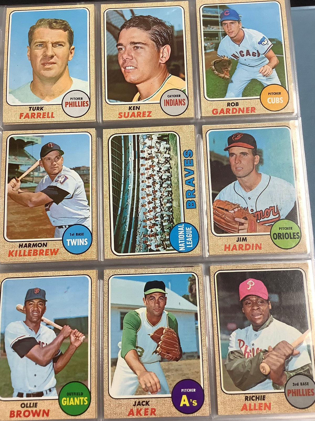 1968 TOPPS BASEBALL COMPLETE SET #1-598