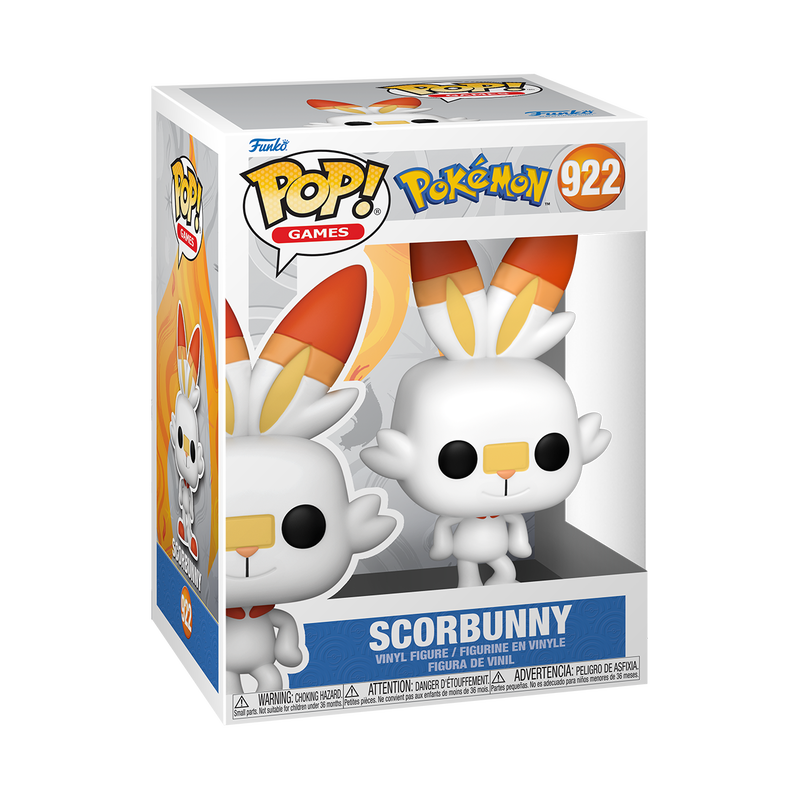 Scorbunny Funko Pop Pokemon 922 W/ Protector
