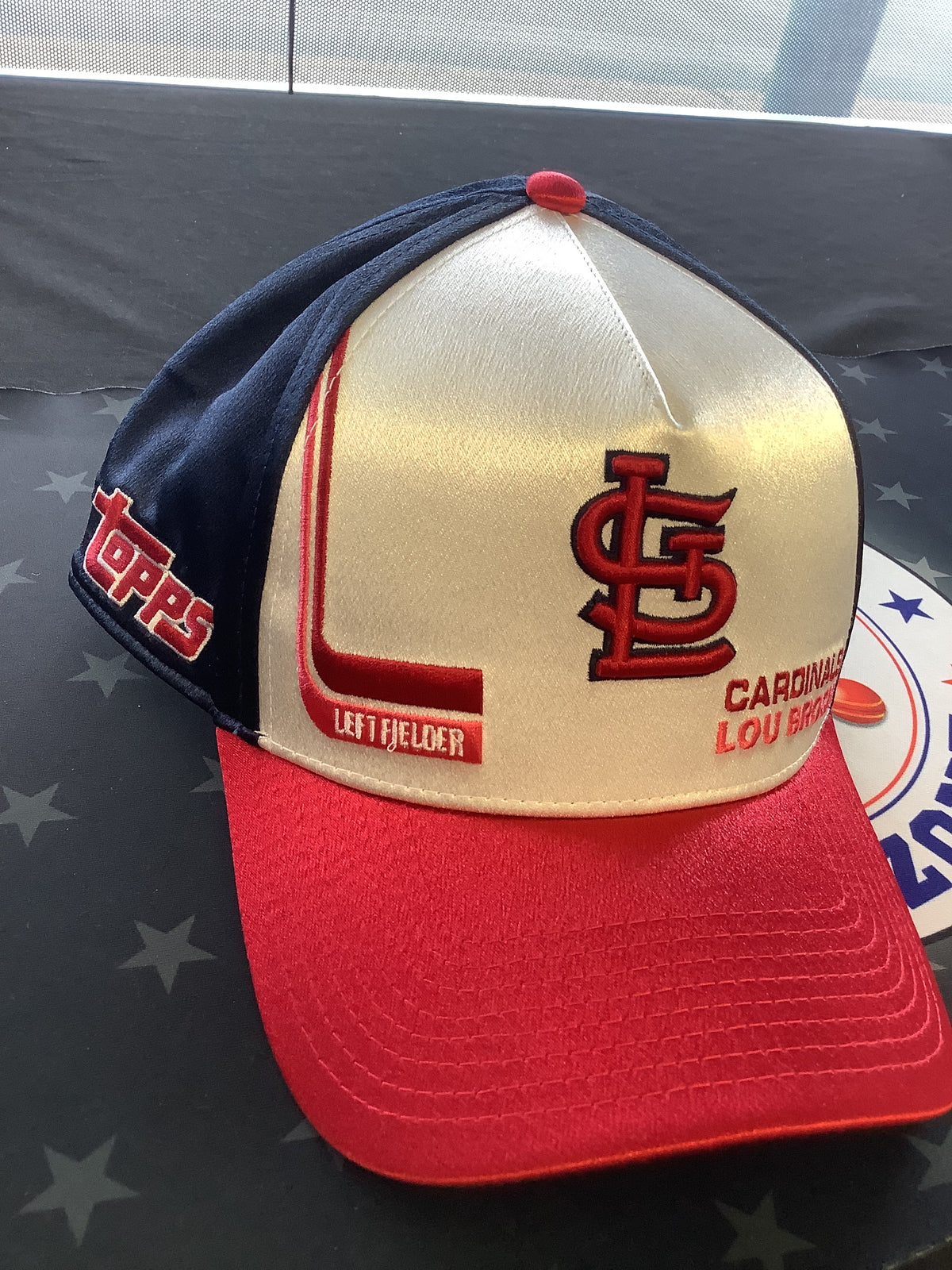 2025 Lids x Topps Fanatics Player Chase Series 2 Retro Satin Lou Brock Cardinals Hat