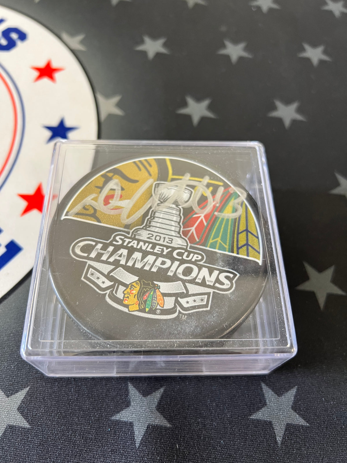Daniel Carcillo Autographed 2013 Stanley Cup Hockey Puck w/ JSA Cert