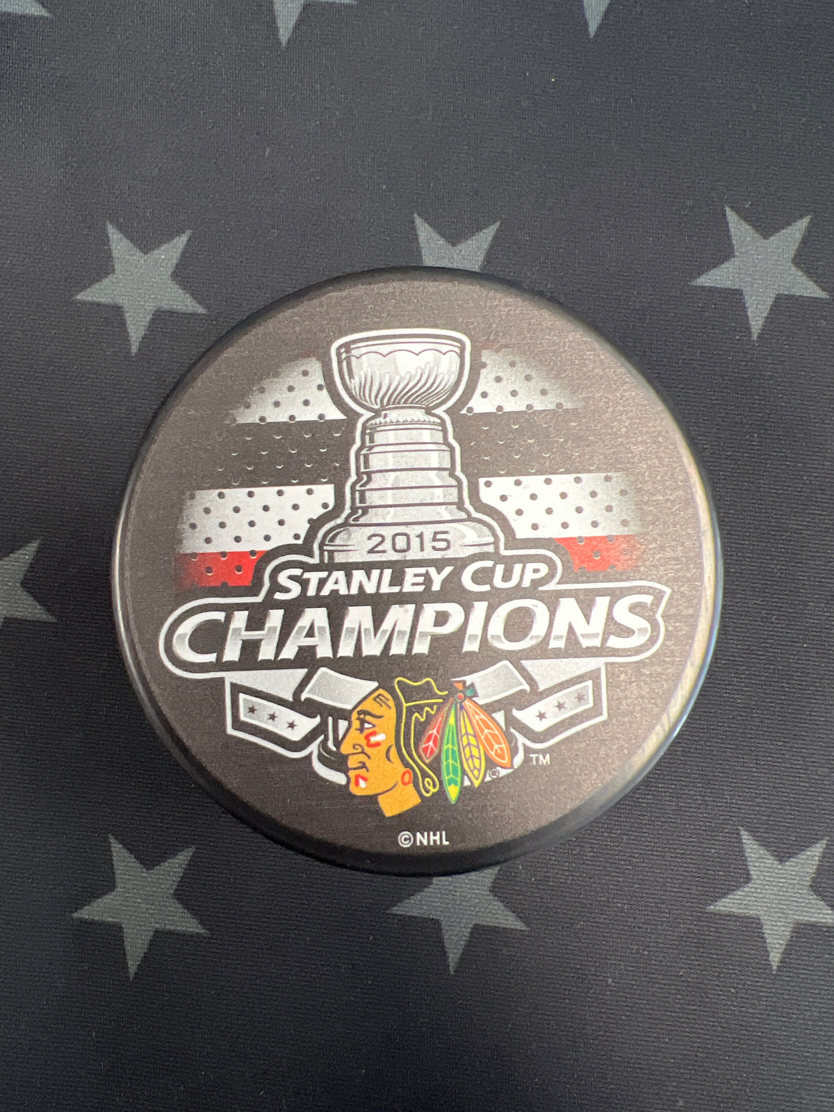 Chicago Blackhawks 2015 Stanley Cup Champions Hockey Puck