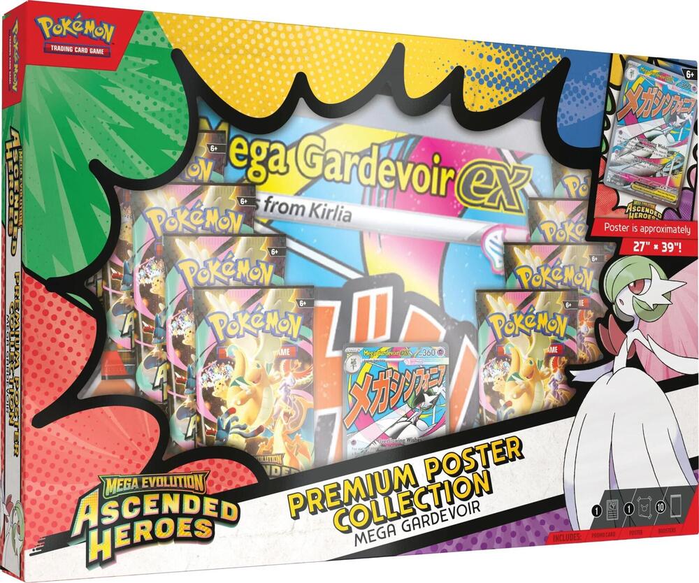 Pokemon Ascended Heroes Premium Poster Collection Box (Lucario or Gardevoir)