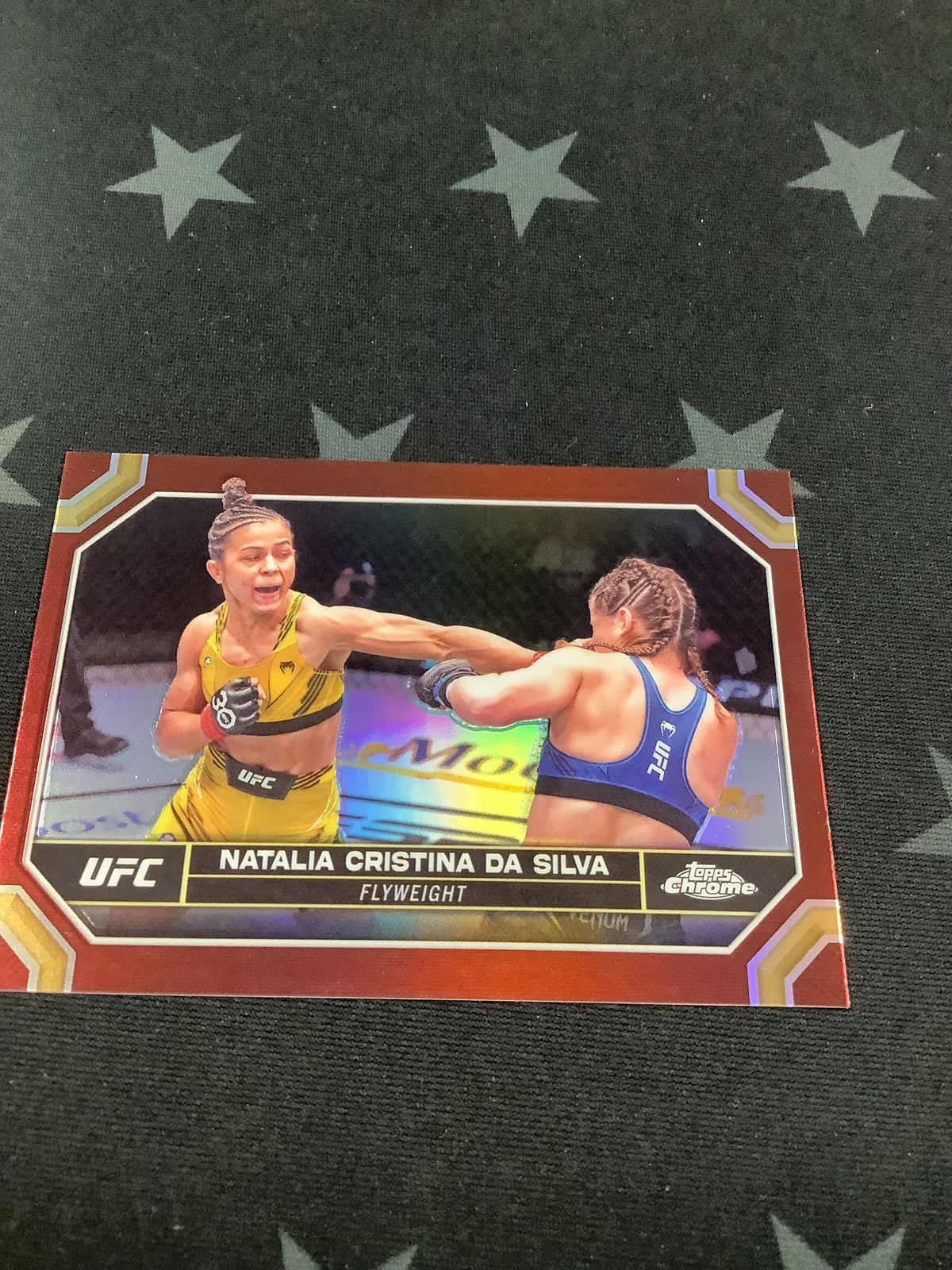 2024 TOPPS CHROME UFC NATALIA CRISTINA DA SILVA RED REFRACTOR