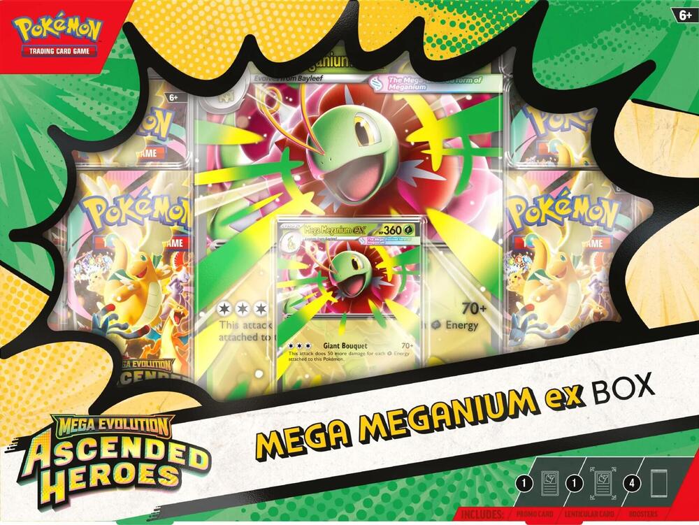 Pokemon Ascended Heroes Mega ex Box (Meganium/Emboar/Feraligatr)