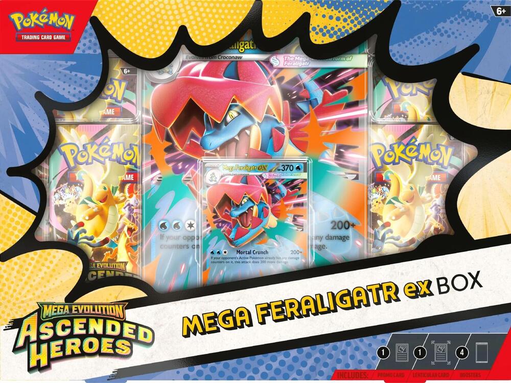 Pokemon Ascended Heroes Mega ex Box (Meganium/Emboar/Feraligatr)
