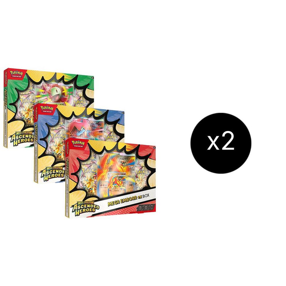 Pokemon Ascended Heroes Mega ex 6 Box Case