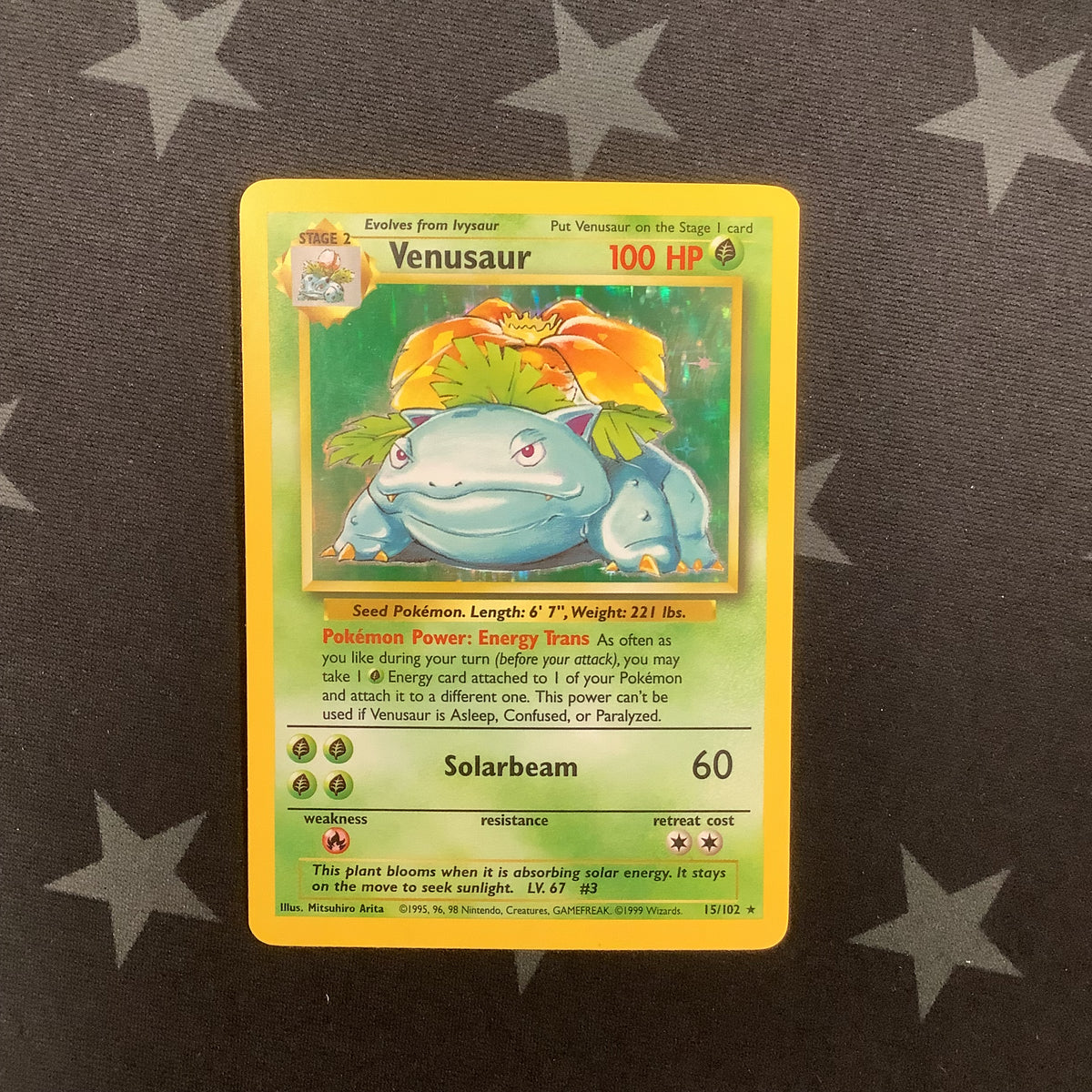 1999 Pokémon TCG Venusaur Base Set 15/102 Holo Unlimited