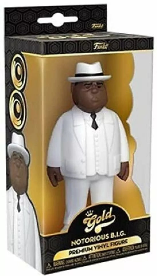 Biggie Smalls Gold 5&quot; Funko Pop (White Suit)